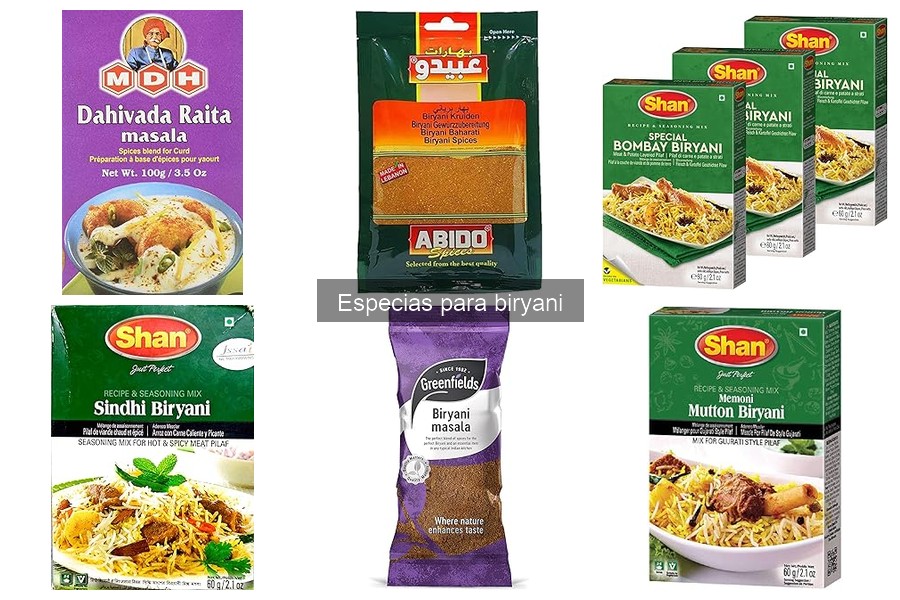 Mejores especias para biryani según la receta en casa