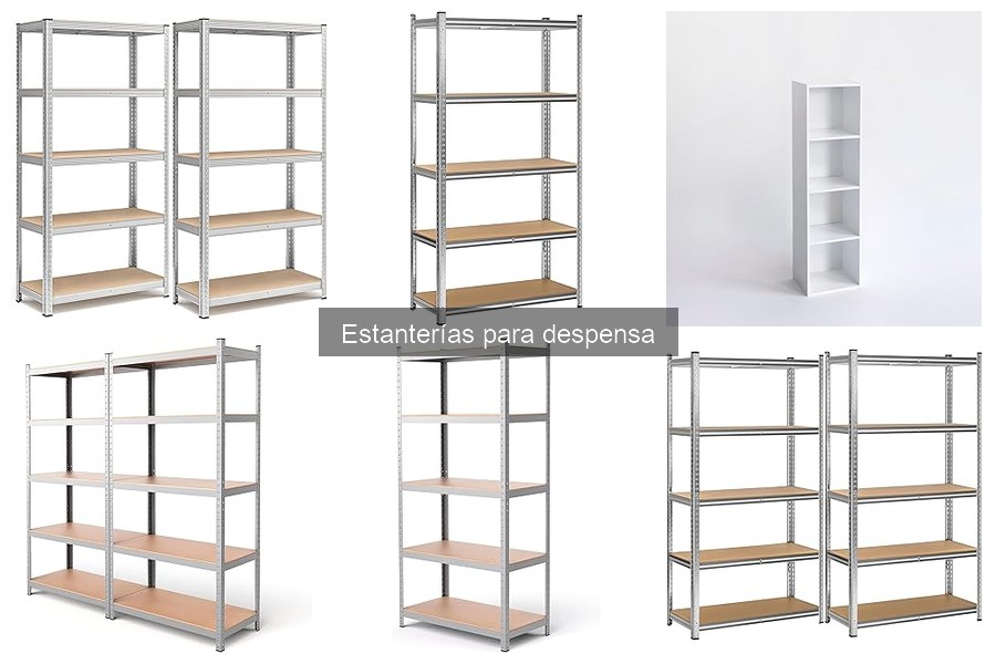 Mejores estanterías para despensa en cocinas pequeñas