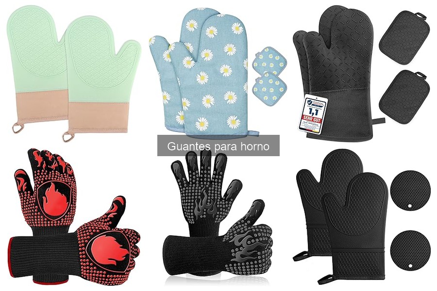 Mejores guantes para horno para principiantes en cocina