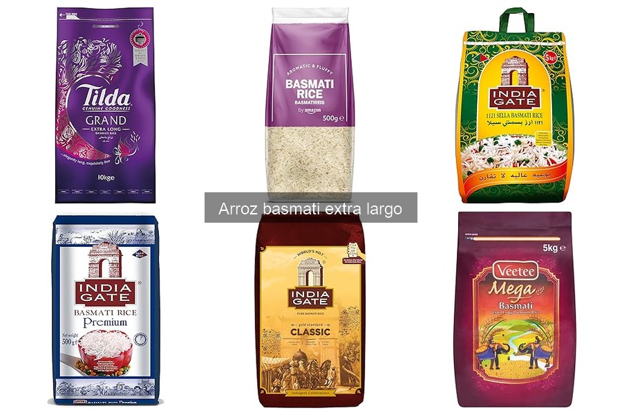 Mejores marcas de arroz basmati extra largo en 2023