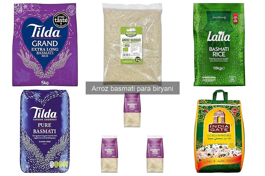 Mejores marcas de arroz basmati para biryani: Comparativa