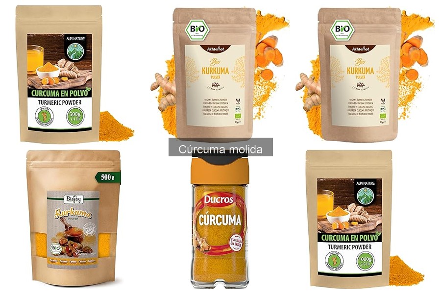 Mejores marcas de cúrcuma molida en Amazon
