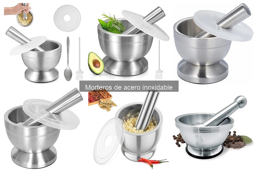 Mejores marcas de morteros de acero inoxidable para cocinar