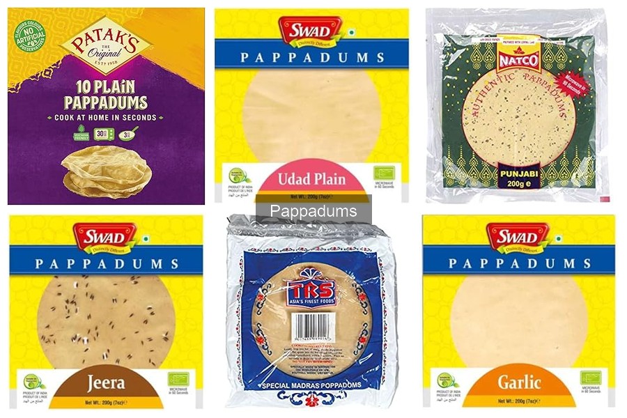 Mejores marcas de pappadums para comprar en Amazon