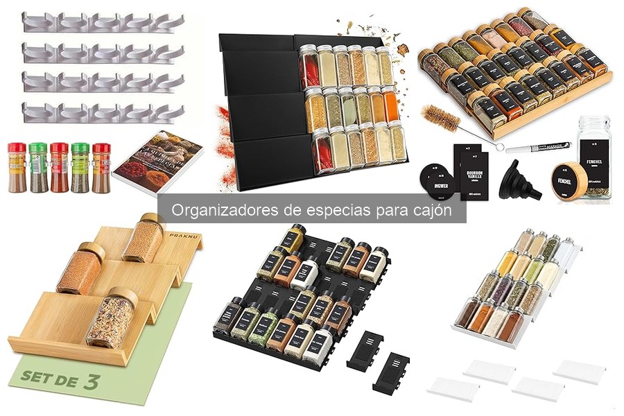 Mejores organizadores de especias para cajón en 2023