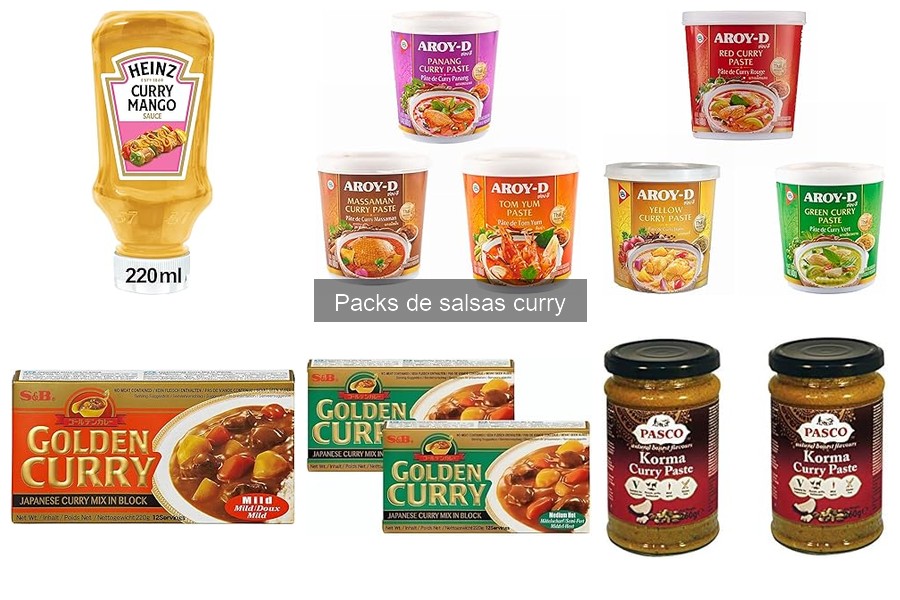 Mejores packs de salsas curry vegetarianas para cocinar en casa