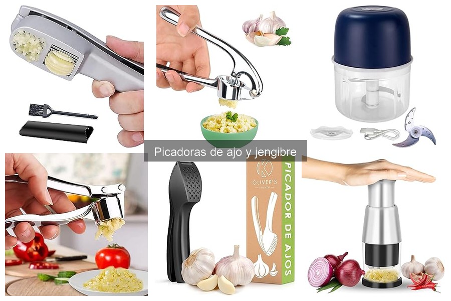 Mejores picadoras de ajo y jengibre para tu cocina