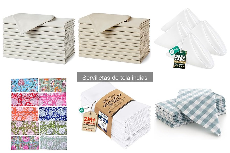 Mejores servilletas de tela indias para cenas familiares