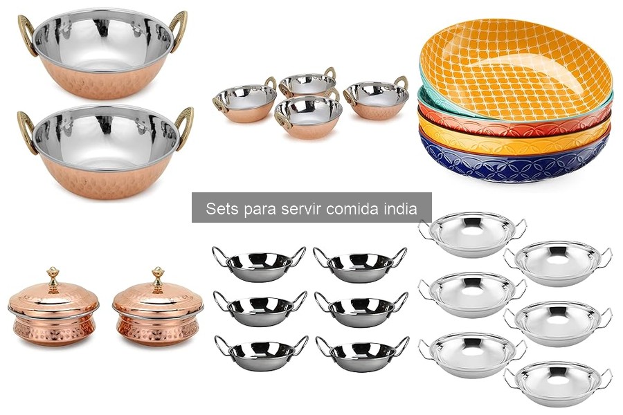 Mejores sets para servir comida india en cenas familiares