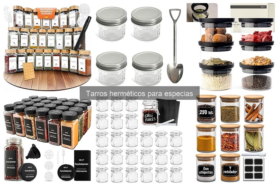 Mejores tarros herméticos para especias en cocina india