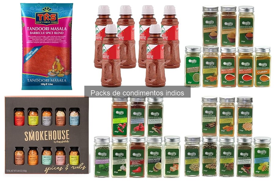 Opciones de Packs de Condimentos Indios Sin Alérgenos
