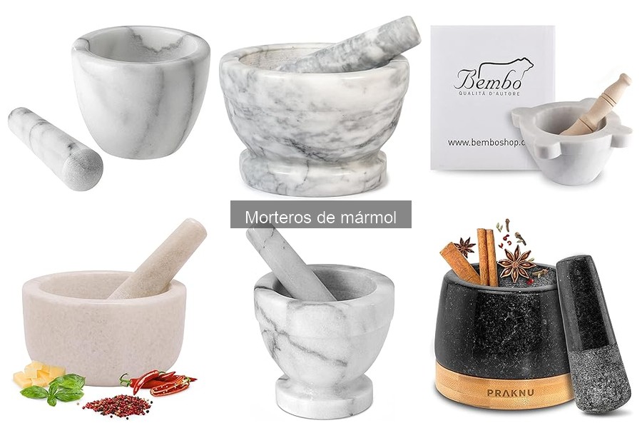 Opiniones sobre morteros de mármol: mejores marcas y valoraciones
