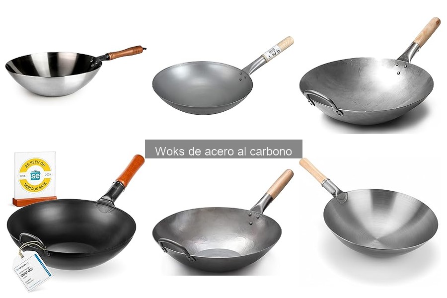 Opiniones sobre woks de acero al carbono para cocinar