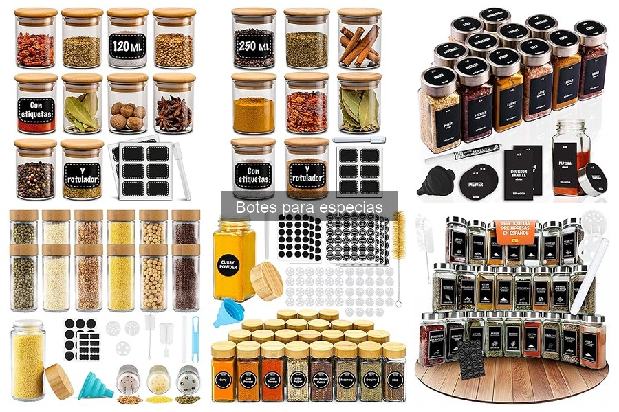 Organiza tus botes de especias: ideas prácticas para tu cocina