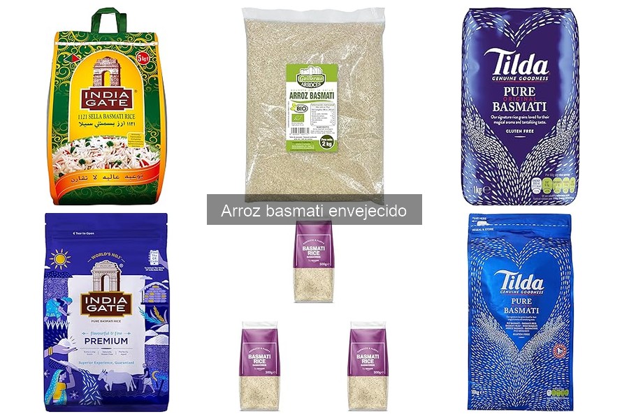 Precios del arroz basmati envejecido en Amazon