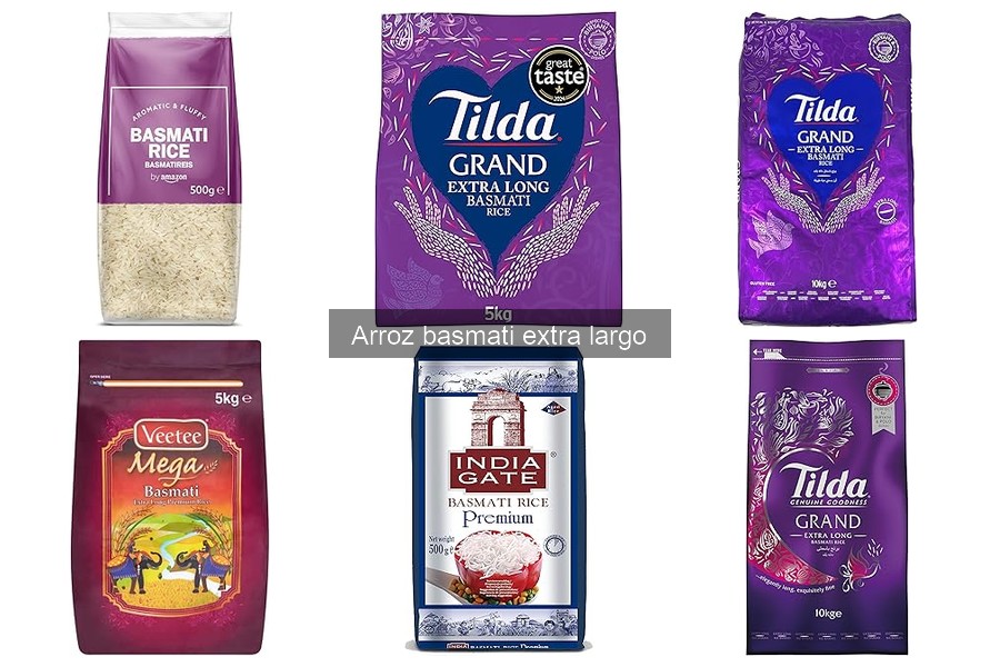 Precios promedio del arroz basmati extra largo en 2024