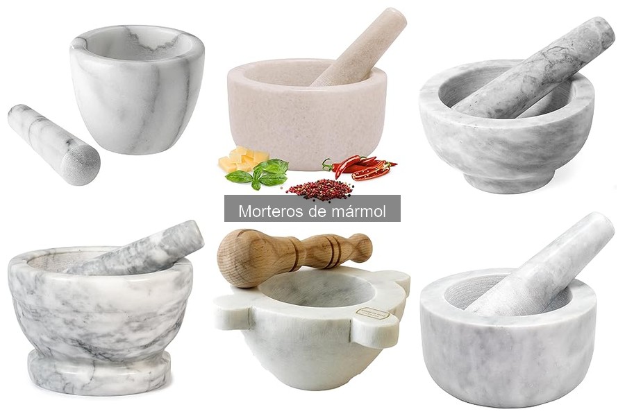 ¿Qué es un mortero de mármol y sus usos en cocina?