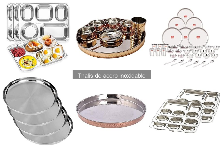 ¿Qué es un thali de acero inoxidable? Usos y características