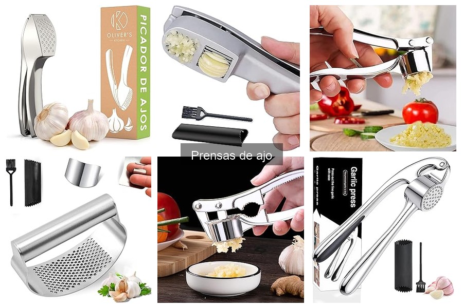 ¿Qué es una prensa de ajo y cómo se utiliza en la cocina?
