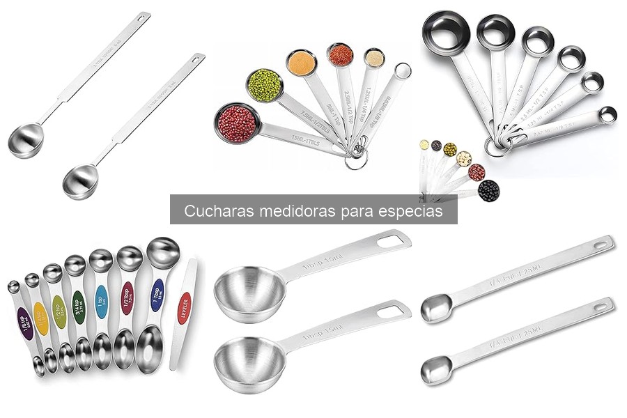 ¿Qué son las cucharas medidoras para especias?