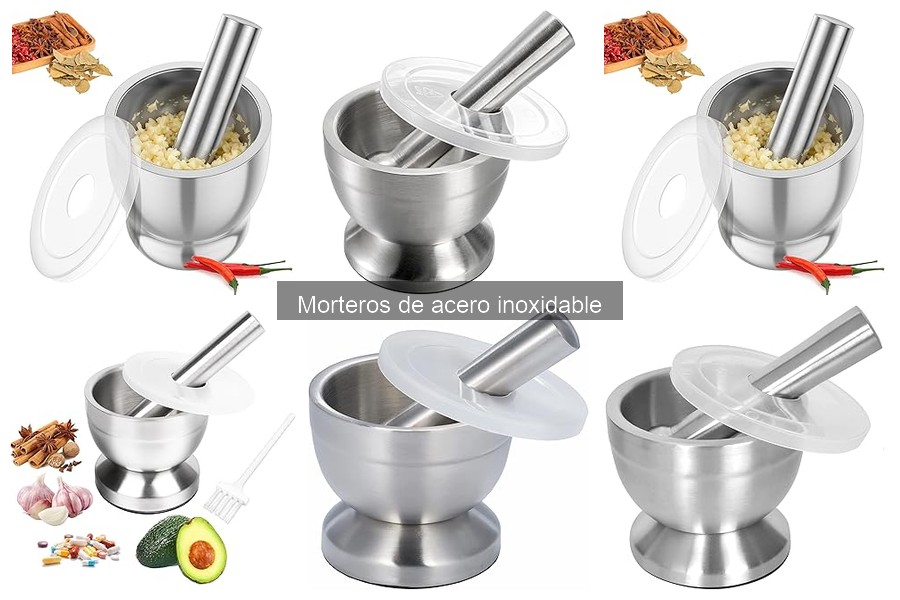 Recetas deliciosas con mortero de acero inoxidable