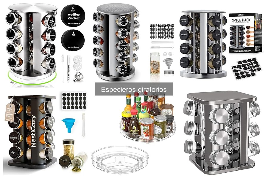 Recetas deliciosas para usar un especiero giratorio en casa
