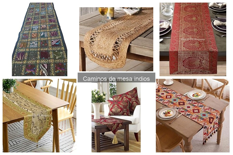 Tendencias actuales en caminos de mesa indios para tu hogar
