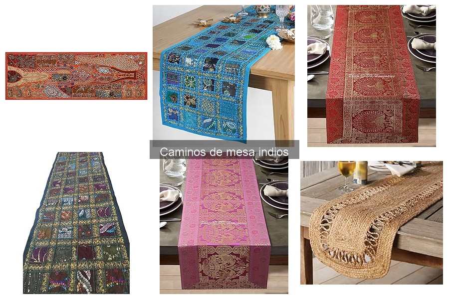 Tipos de caminos de mesa indios: estilos y materiales
