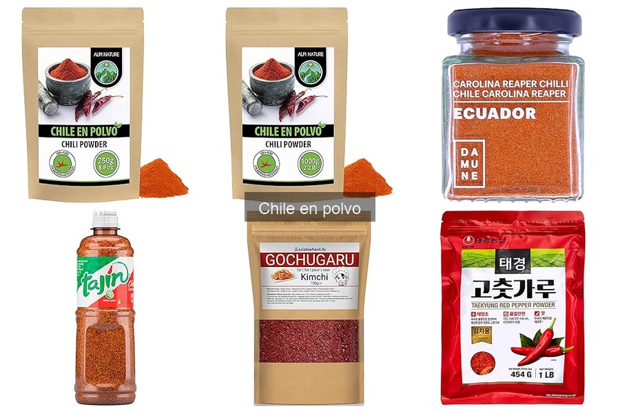 Tipos de chile en polvo y sus usos en la cocina