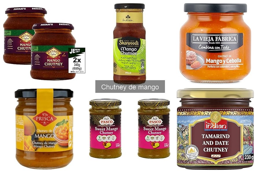 Tipos de chutney de mango y sus características