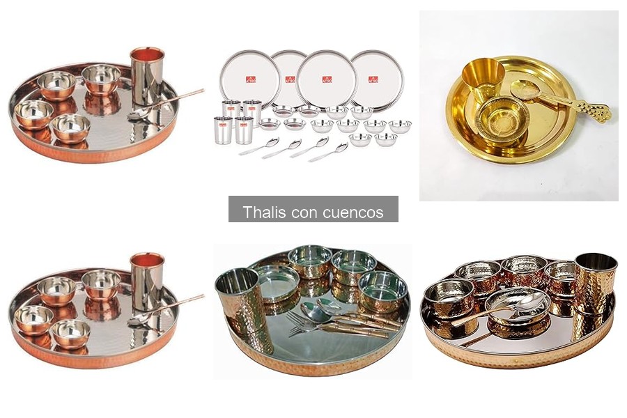 Tipos de cuencos para thali y sus usos esenciales