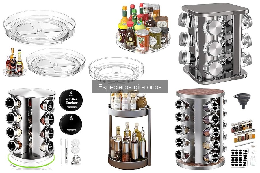 Tipos de especieros giratorios: opciones para tu cocina