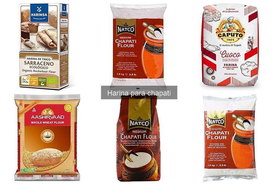 ** Tipos de harina para chapati y sus diferencias
