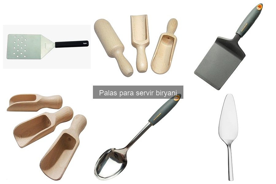 ** Tipos de palas para servir biryani | Guía de materiales y tamaños
