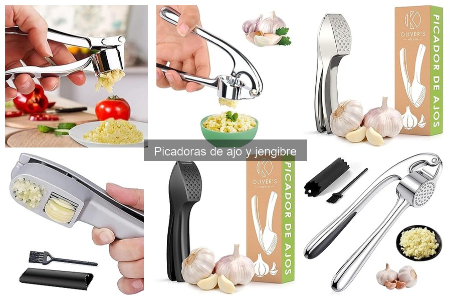 Tipos de picadoras de ajo y jengibre para tu cocina