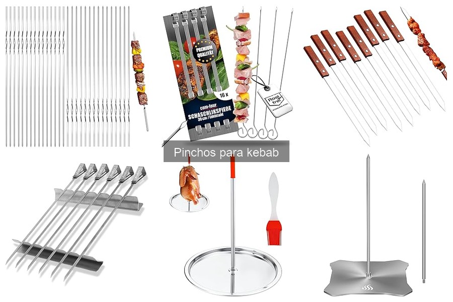 Tipos de pinchos para kebab: metálicos, de bambú y más