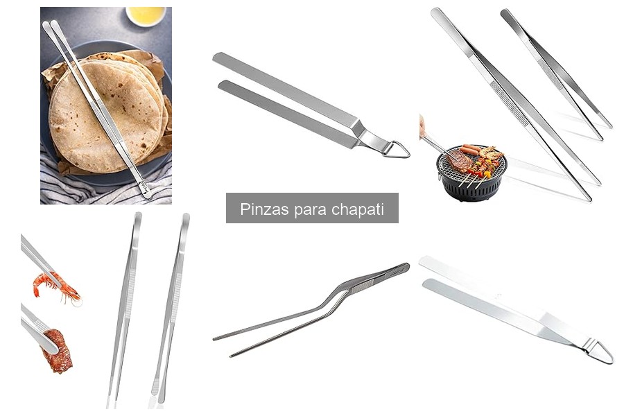 Tipos de pinzas para chapati: Materiales y diseños