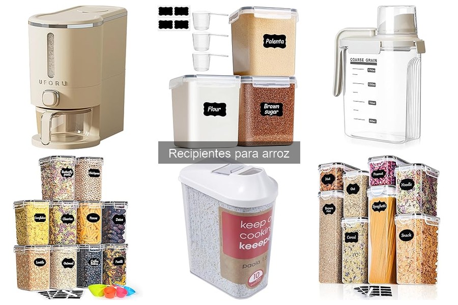 Tipos de recipientes para arroz: Guía de usos y beneficios
