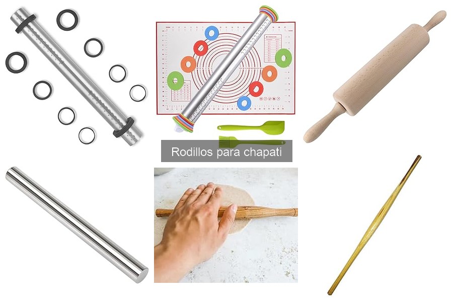 Tipos de rodillos para chapati: guía de materiales y características