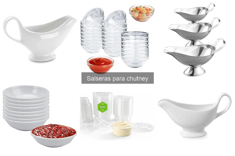 Tipos de salseras para chutney y sus mejores usos