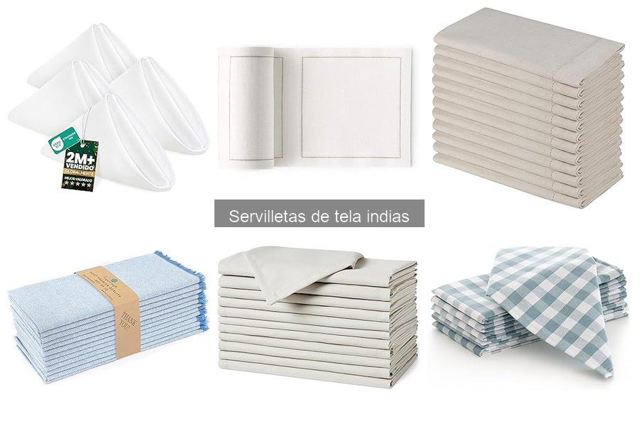 Tipos de servilletas de tela indias: materiales y diseños