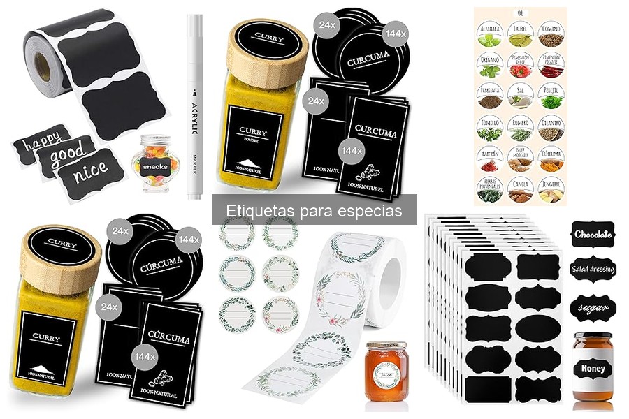 Uso Eficaz de Etiquetas para Especias en la Cocina