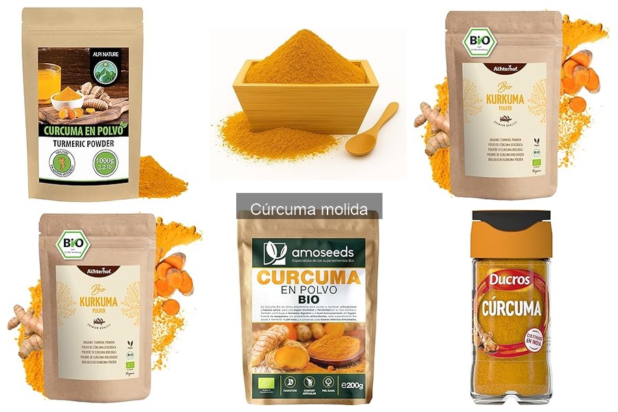 Usos de la cúrcuma molida en tratamientos naturales