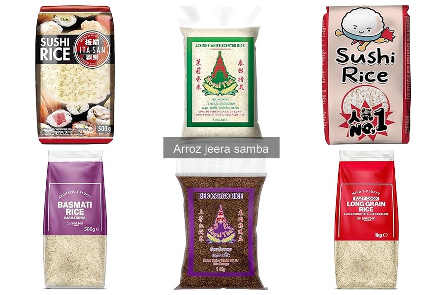 Usos versátiles del arroz jeera samba en la cocina