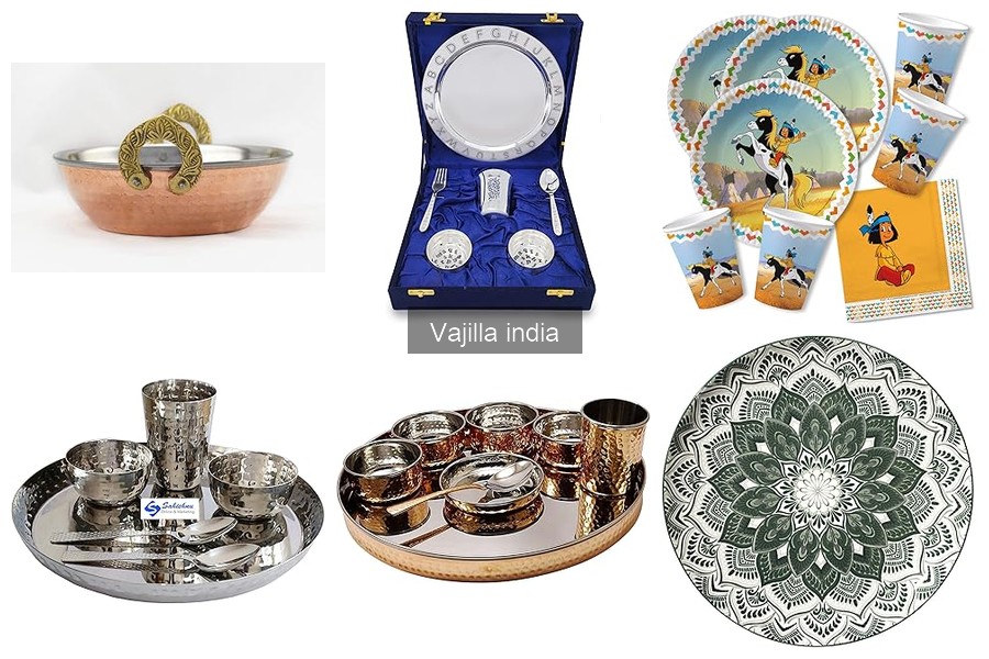 ** Vajilla india ideal para celebraciones y eventos especiales