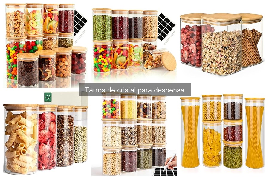 Ventajas de los tarros de cristal para almacenar alimentos