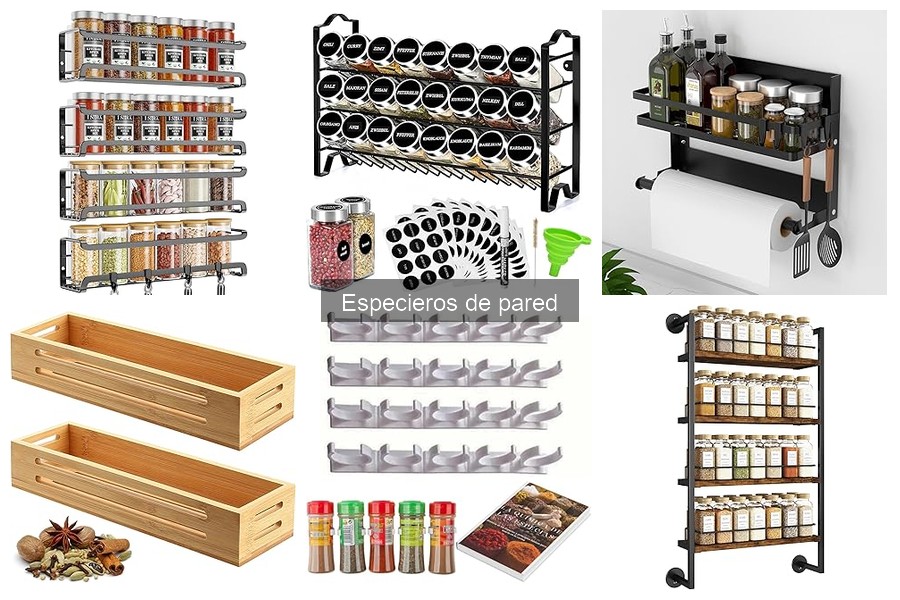 ** Ventajas y desventajas de los especieros de pared en la cocina