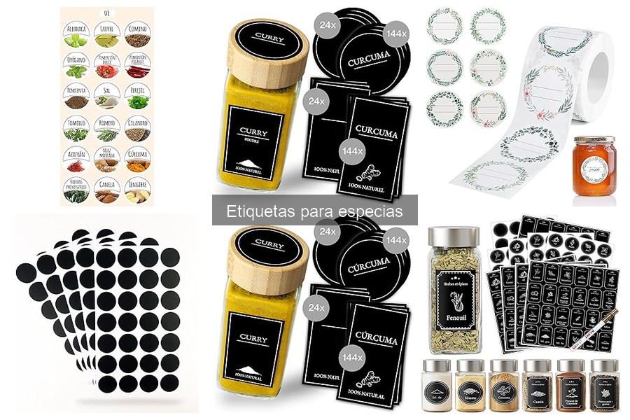 Ventajas y desventajas de usar etiquetas para especias